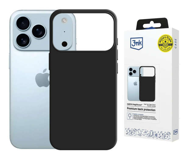 3mk Hardy MagSilicone Graphite do iPhone 17 Pro - 1360756 - zdjęcie